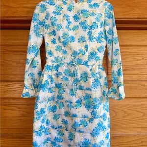 True 197 Vintage Blue Floral Tiered Dress – Union Made